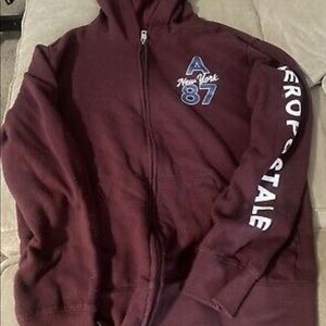 aeropostale hoodie Men Burgundy